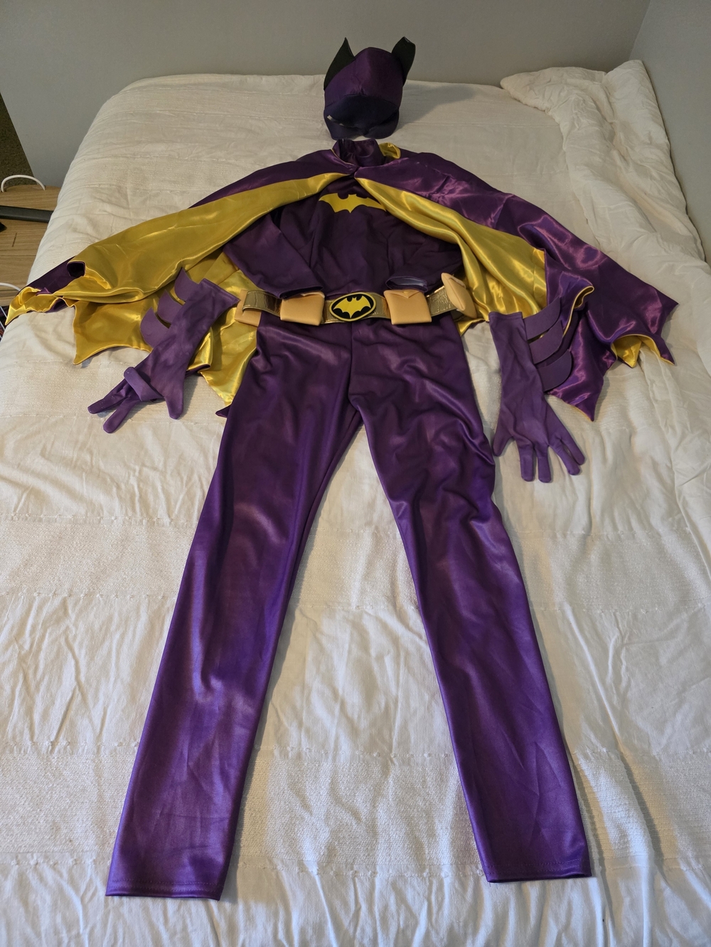 Rubie's Purple and Yellow Bat-Inspired Jumpsuit Costume